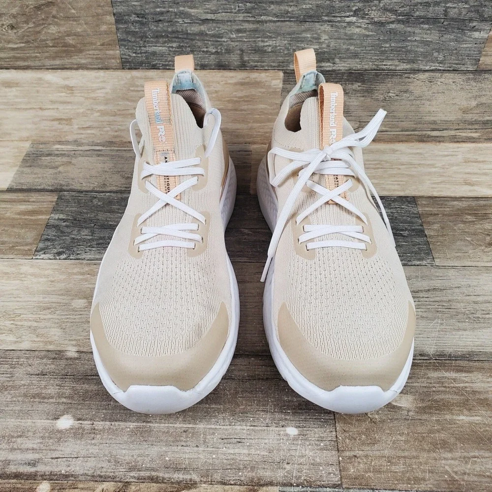 Timberland Pro Setra Safety Shoes Womens Sz 7 Beige Color Anti Fatigue